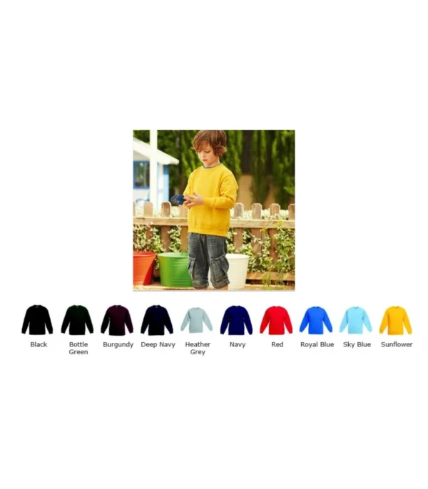 Fruit of the Loom SS105B Kid's Premium 70/30 Set-in Sweat